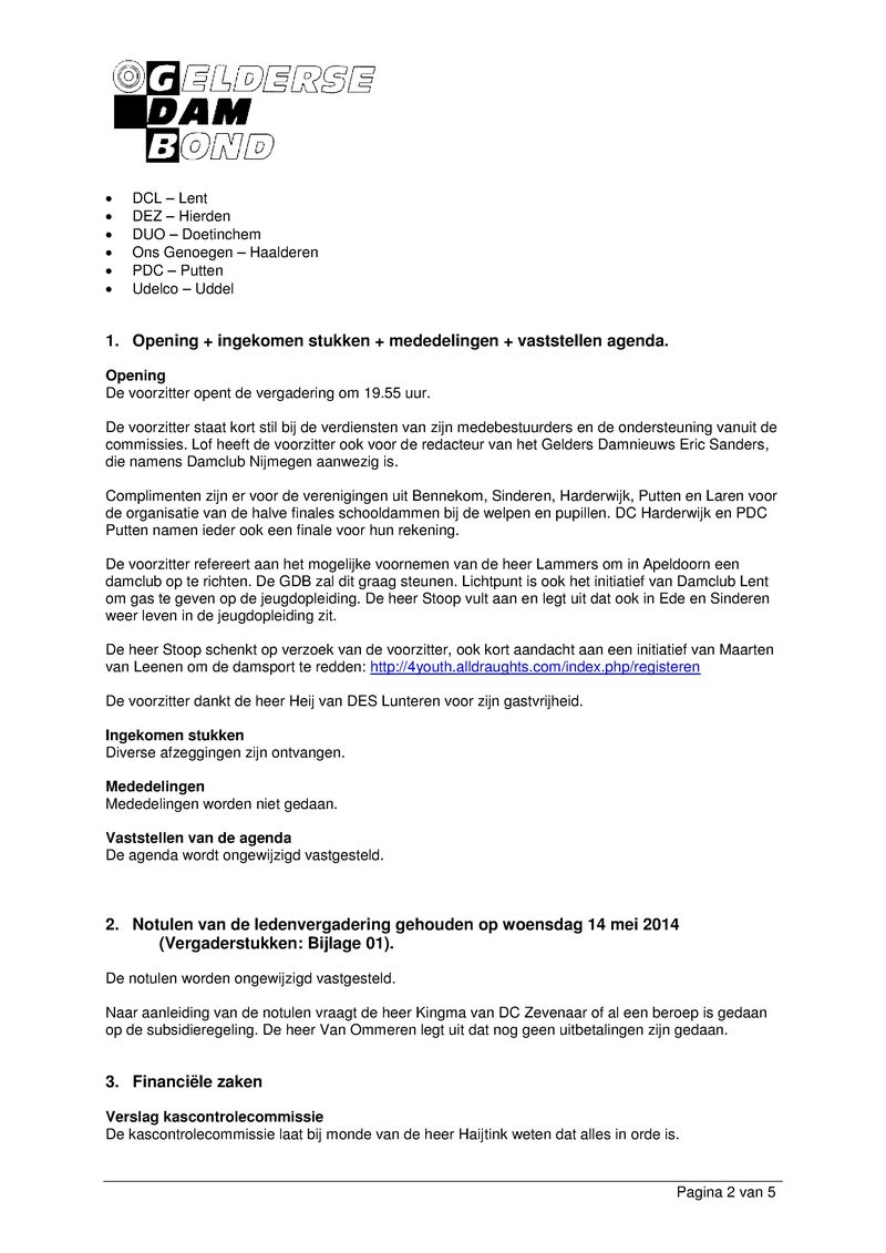 GDB Algemene Ledenvergadering 2016 - Bijlage 01 - Verslag Ledenvergadering 13 mei 2015.pdf (pagina 2)